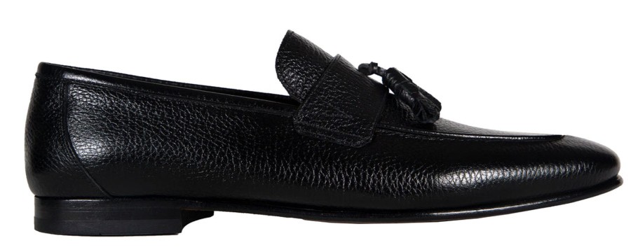 Men Human Scales Loafers | Adel Grained Black