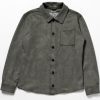 Men Human Scales Overshirts | Rickard Button Grey