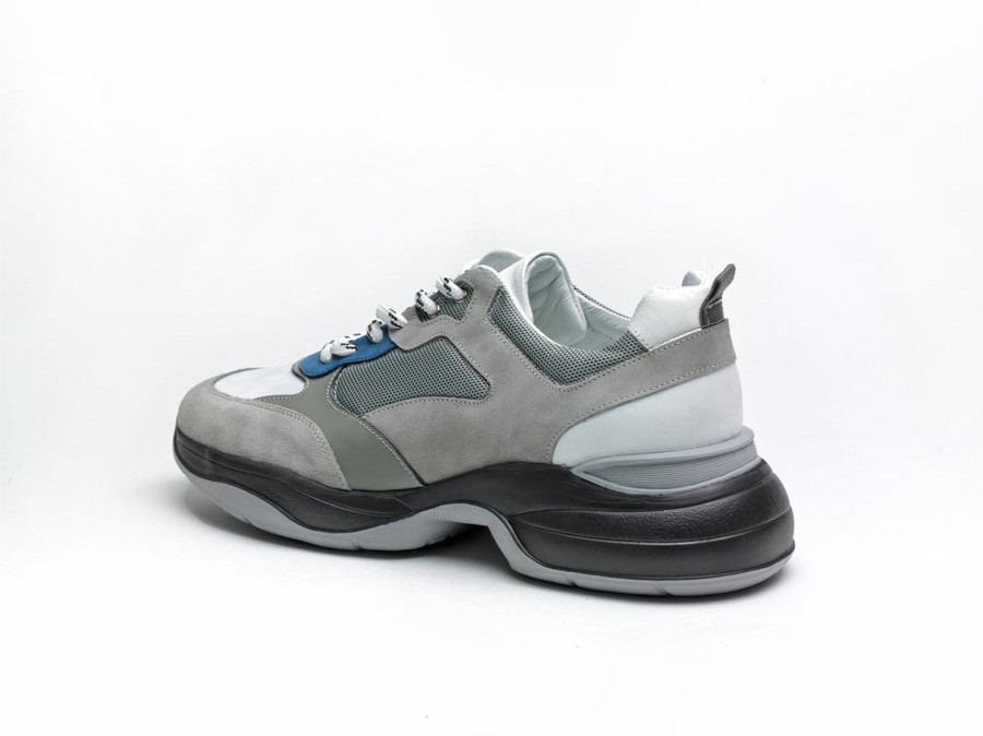 Men Human Scales Sneakers | Albin White Grey