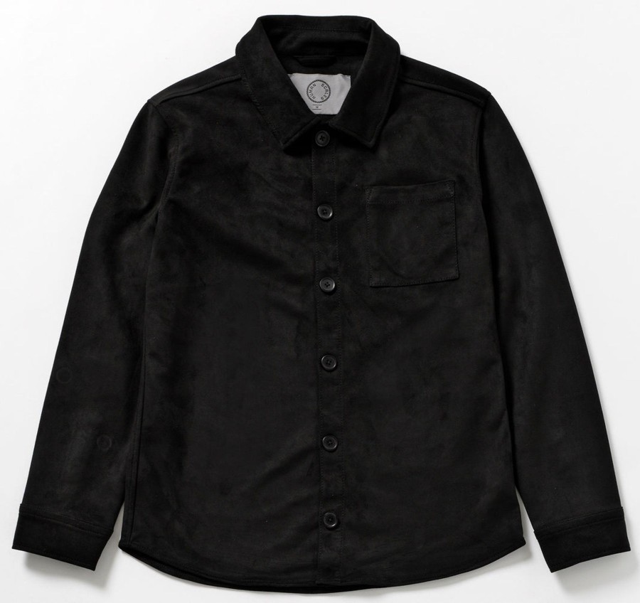 Men Human Scales Overshirts | Rickard Button Black