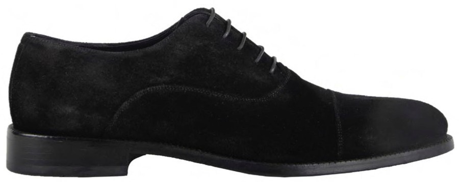 Men Human Scales Oxfords | Bruno Suede Black