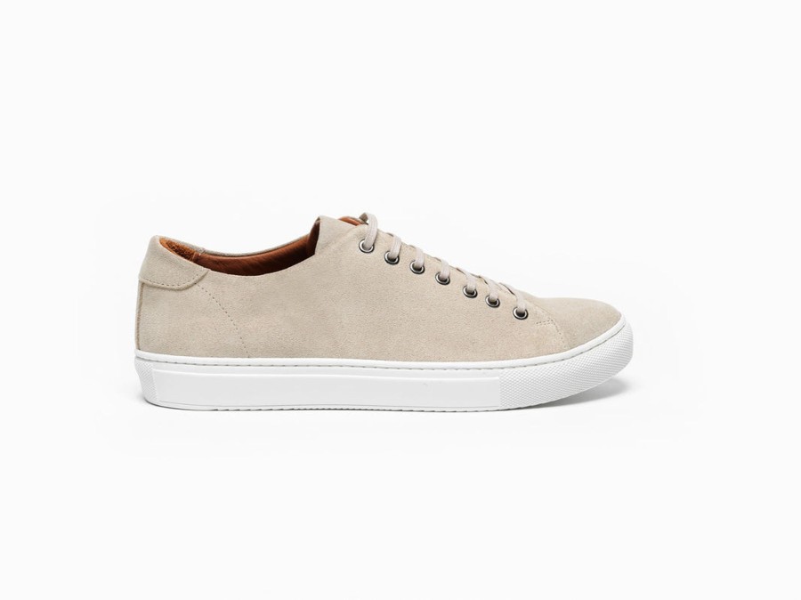 Men Human Scales Sneakers | Herbert Suede Beige