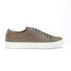 Men Human Scales Sneakers | Herbert Suede Iron Brown