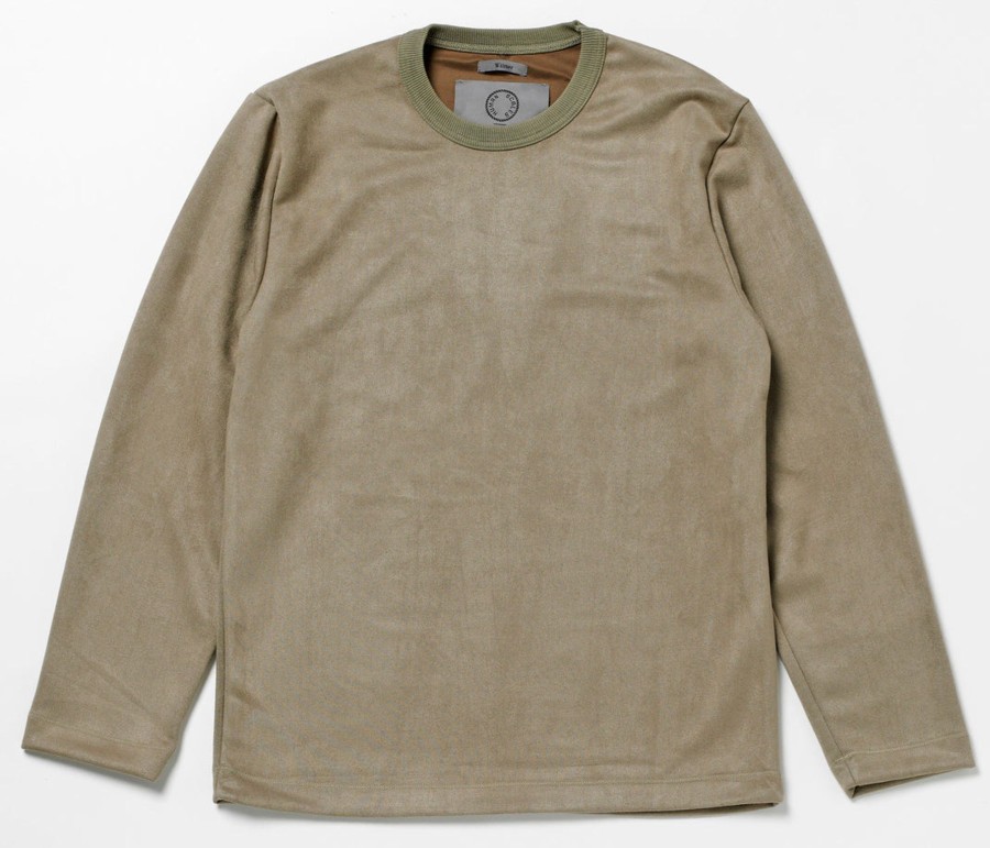 Men Human Scales Sweaters | Wilmer Vegan Suede Lt Grey