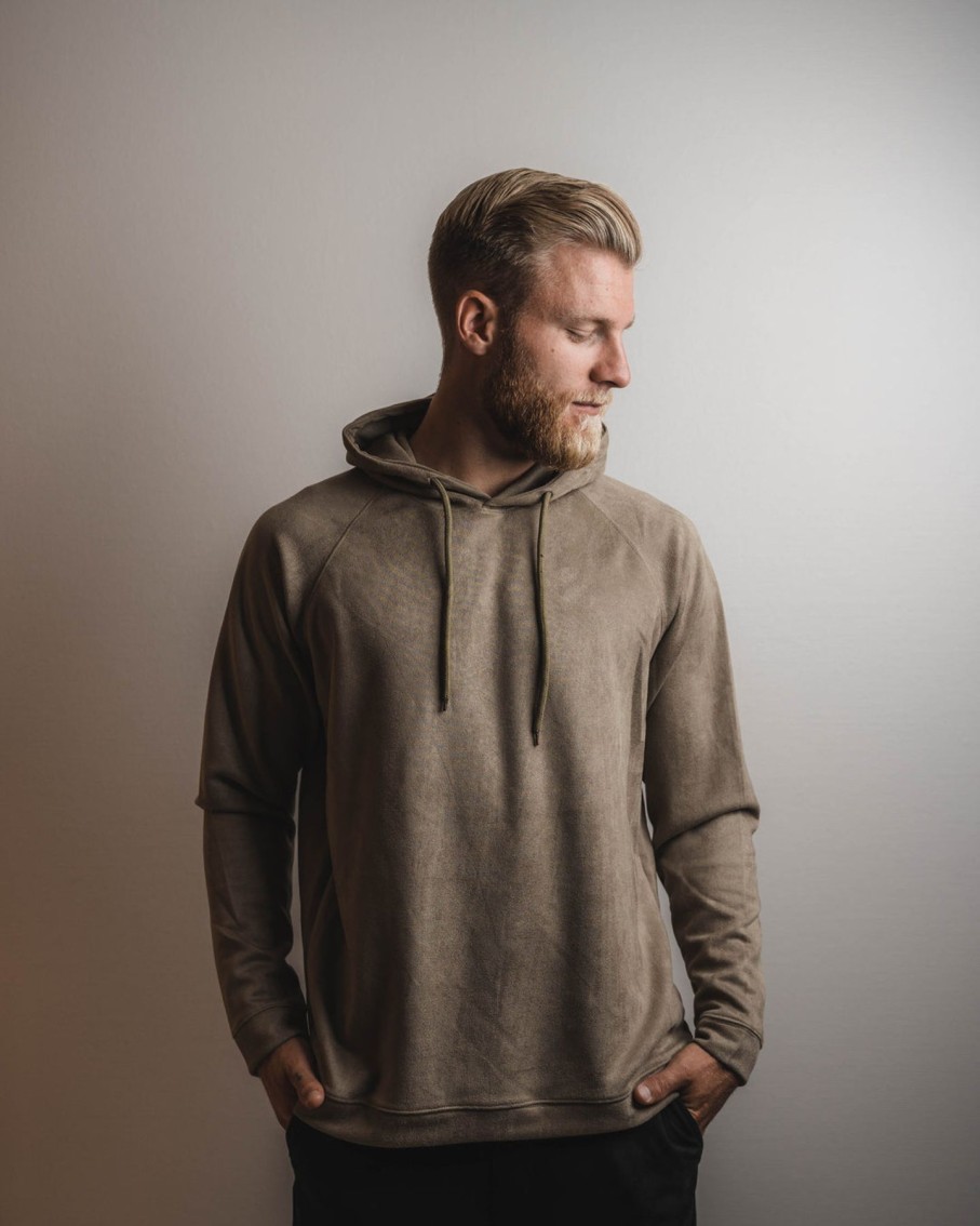 Men Human Scales Sweaters | Hans Vegan Suede Lt Grey