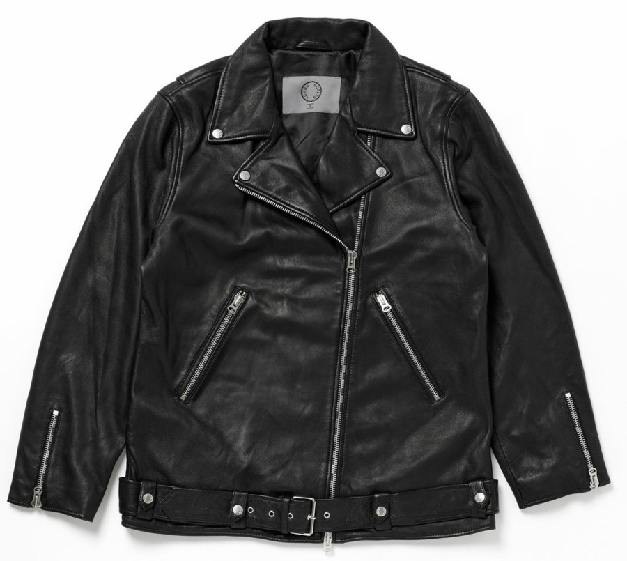 Men Human Scales Leather | Sam Over Size Biker