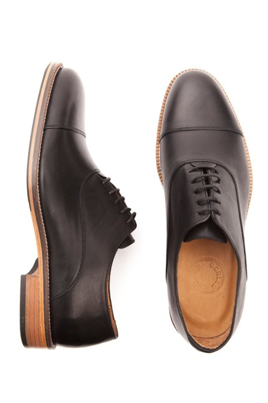 Men Human Scales Oxfords | Benny Black