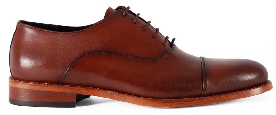 Men Human Scales Oxfords | Bruno Cognac