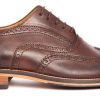 Men Human Scales Brogues | Gerry Dark Brown