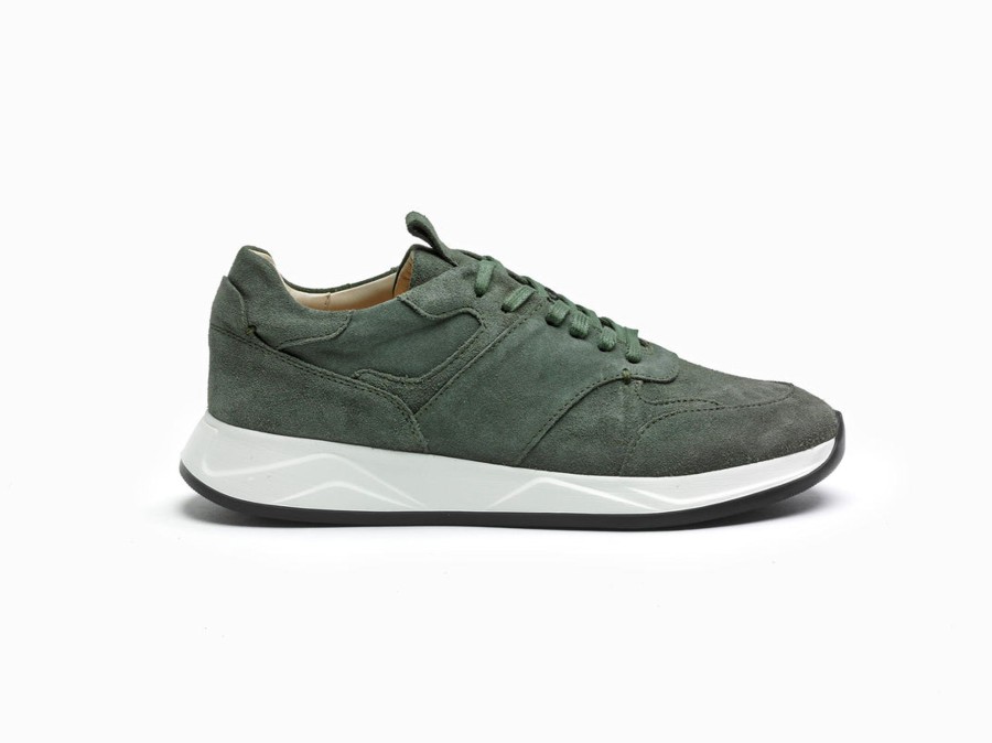 Men Human Scales Sneakers | Simon Suede Green