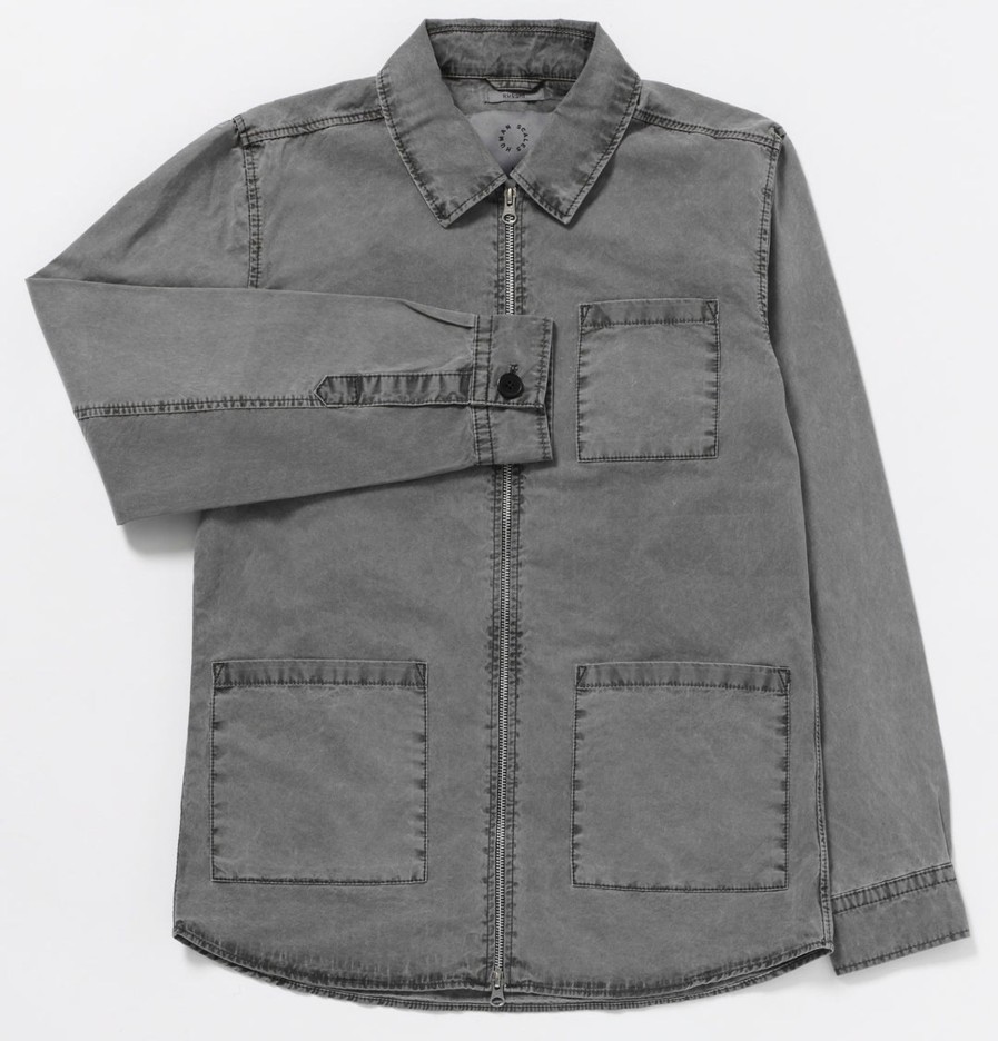 Men Human Scales Overshirts | Rickard Denim Grey