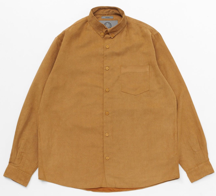 Men Human Scales Sweaters | Hannes Vegan Suede Camel