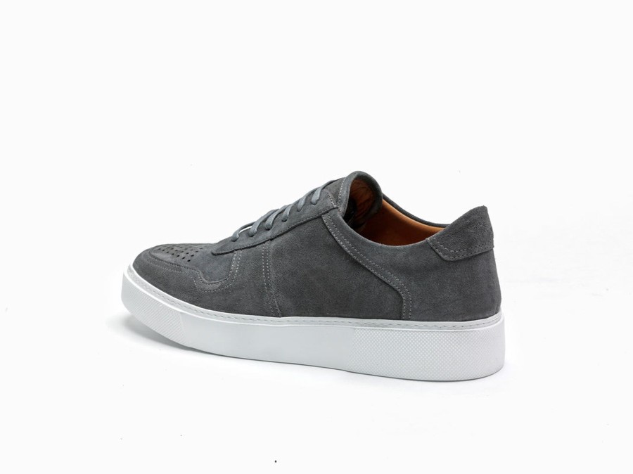 Men Human Scales Sneakers | Luca Suede Grey