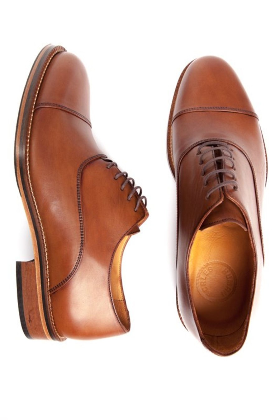 Men Human Scales Oxfords | Benny Light Brown