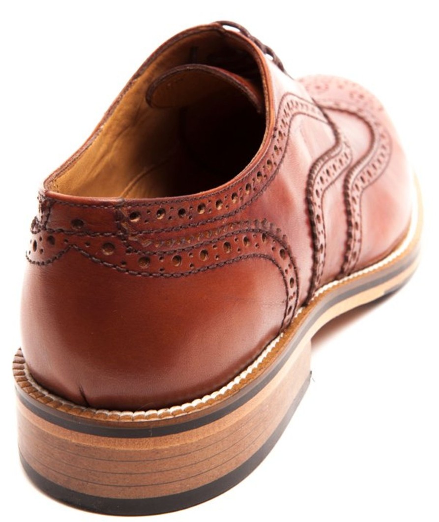 Men Human Scales Brogues | Gerry Cognac